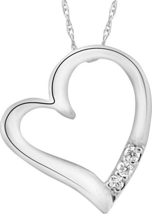 Pompeii3 Diamond Pendant Heart Shape Necklace in White, Yellow, or Rose Gold Lab Grown