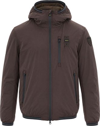 Blauer Padded Olive Green Hooded Jacket