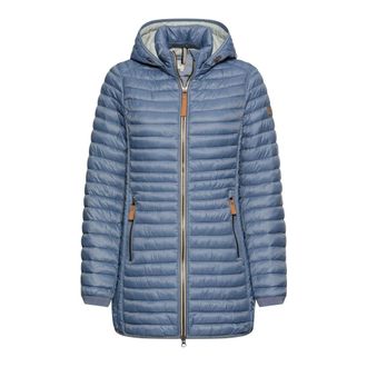 Camel Active Gewatteerd jack met capuchon - Dames - Zomerjassen - Blauw - L - Polyester - Jassen