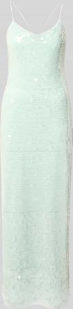 Jake*s Maxikleid mit Pailletten und Wasserfall-Ausschnitt in Lind, Gr&ouml;&szlig;e 32