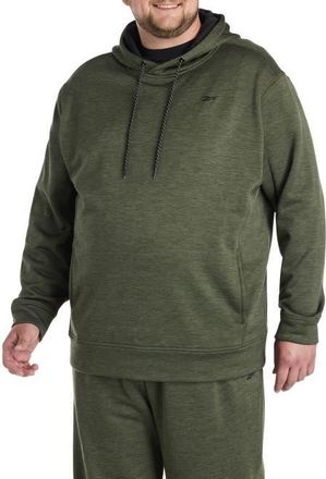 Reebok Big & Tall Performance Fleece Pullover Hoodie in Grit Green Hthr at Nordstrom, Size 2X Big