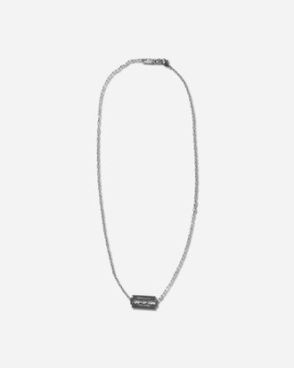 Undercover Razor Blade Neckalce Silver