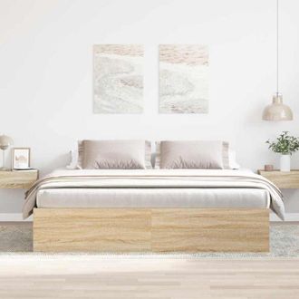 vidaXL Giroletto Rovere Sonoma 180x200 cm Super King - Vidaxl