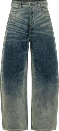 Diesel Blue Loose High Rise Jeans