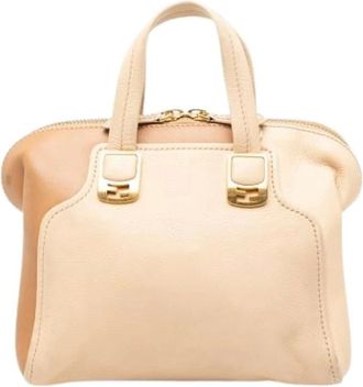 Fendi Pre-owned Handbags, female, Beige, Size: ONE SIZE Pre-owned The Chameleon