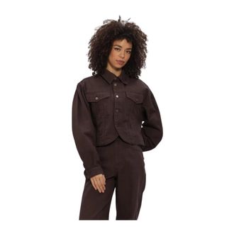 Harper & Yve Nillow-Ja Jas - Dames - Jassen - Bruin - Maat: S Denim