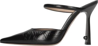 Off-white Lollipop Metal Mule - Dames - Muiltjes - Zwart - 40 EU - Leer - Schoenen