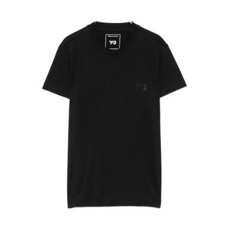Yohji Yamamoto Regular Short Sleeve T-Shirt - female - Y-3 - T-Shirts - Black - XS - Tops