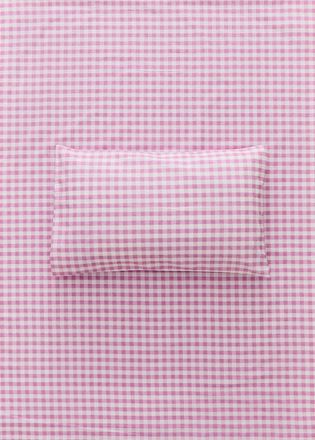 Mango Federa cotone quadri vichy 60x60 cm rosa - Home - 60x60cm - MANGO HOME