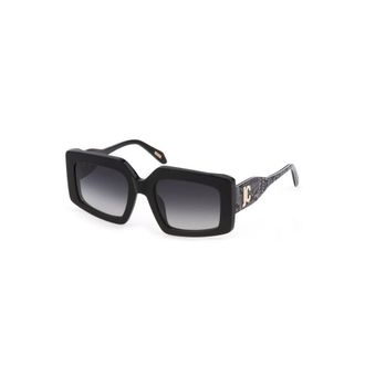 Just Cavalli Womens Rectangular Frame Sunglasses - Black - One Size