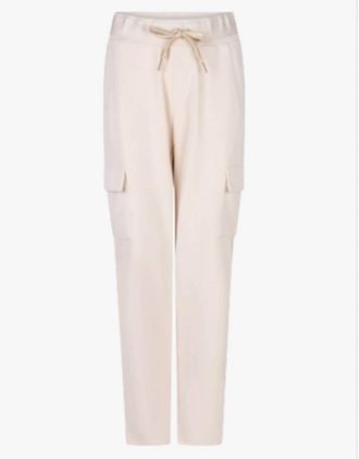 Esqualo Womens Cargo Modal Trousers In Sand