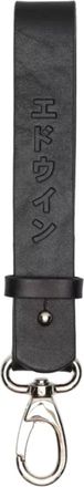 Edwin Lederen broekhanger - unisex - Accessoires - Zwart - Maat: ONE Size Leer