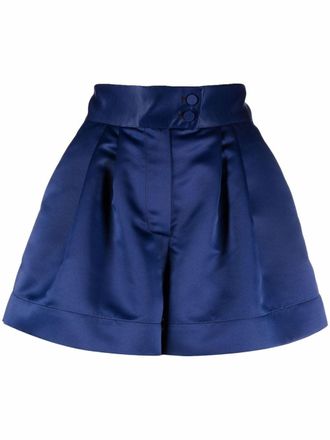 Styland Shorts a vita alta - Blu
