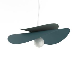 Lumicom Reflex Sospensione, 1x E27, Max 42w, Metallo, Blu/verde, D.60cm - Lumicom
