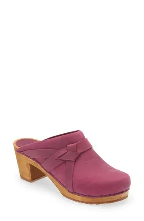 Sanita Manuella Leather Clog in 013 Pink at Nordstrom, Size 5Us