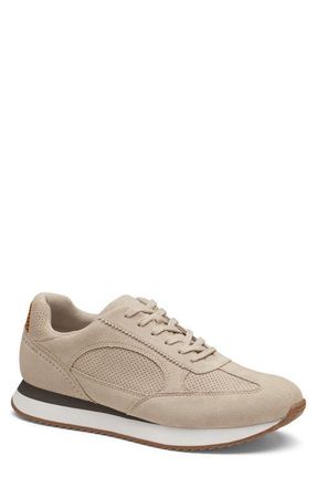 Johnston & Murphy Chase Perforated Sneaker in Beige Suede at Nordstrom, Size 11.5