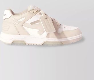 Off-white leather out of office low-top sneakers
