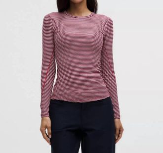 lululemon Hold Tight Long Sleeve Top In Oxford Res