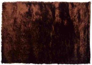 Wanderlust Deco Alfombra Unicolor Marr&oacute;n Pelo Alto 3cm 160x230 Cm