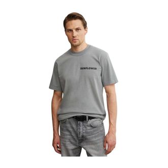 Sunflower Tops, Heren, Grijs, XL, Katoen, Master Logo-print T-shirt