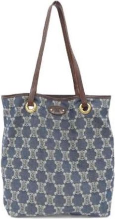 Celine Pre-owned Tote Bags, female, Blue, Size: ONE SIZE Pre-owned Denim celine-bags