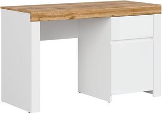 Petits Meubles Escritorio 1 puerta 1 caj&oacute;n tableros de aglomerado laminados blanco