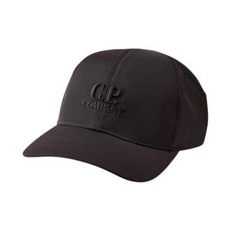 C.P. Company Chrome-R Cap - Heren - Petten - Zwart - ONE Size - Polyester - Accessoires