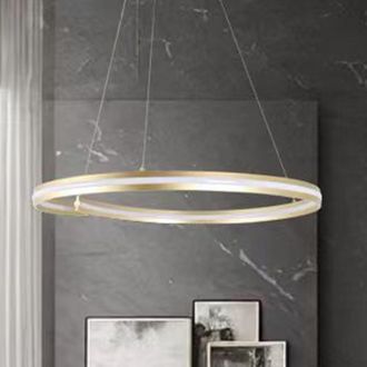 Trade Shop Trade Shop - Telea Led Modern To Semicerchio 100w To Sospension Luce 6500k 70cm Oro 33443