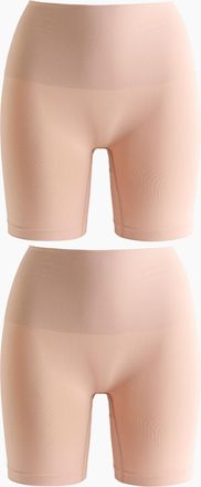 H&M 2er-Pack Seamless Medium Shape Bikers - Hellbeige