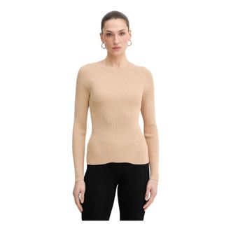 A|X Armani Exchange Ronde hals trui met raglanmouwen - Dames - Ronde hals truien - Beige - XS - Truien & Vesten