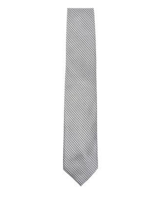 Tom Ford patterned tie - Grijs