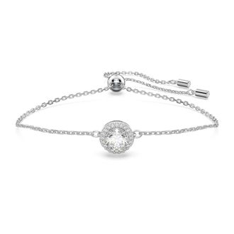 Swarovski Witte Kristallen Armband - Dames - Armbanden - Grijs - ONE Size - Accessoires