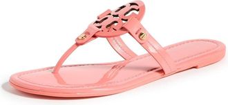 MILLER Tory Burch Womens Miller Thong Sandals - Coral Crush/Pink