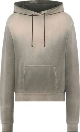 Maison Margiela Hoodies & sweatvesten, Heren, Groen, L, Katoen, Hooded sweatshirt van katoen