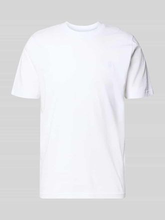 Mc Neal Regular Fit T-Shirt mit Logo-Stitching in Weiss, Gr&ouml;&szlig;e XXXL