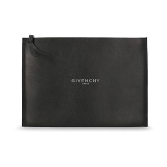 Givenchy Tassen, Heren, Zwart, ONE Size, Leer, Antigona Stamped Large Pouch