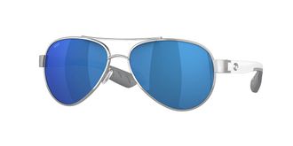 Costa 6S4006 Loreto Polarized 400605 Mens Sunglasses Silver Size 56
