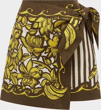 Alemais Mona Sarong Mini Skirt