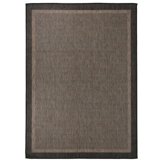 vidaXL Alfombra De Exterior De Tejido Plano Marr&oacute;n Oscuro 200x280 Cm Vidaxl