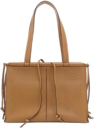 Loewe Pre-owned Cushion Tote Small Calf Tote Bag - - Pre-owned - Donna - Marrone - ONE SIZE