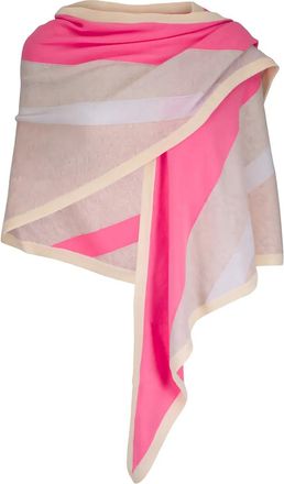 Kinross Cashmere Sciarpa a righe - Toni neutri