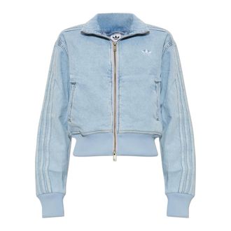 adidas Dames, Jassen, Blauw, Maat: XS Denim
