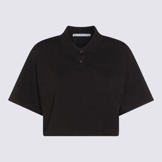 Alexander Wang Black Cotton Polo Shirt
