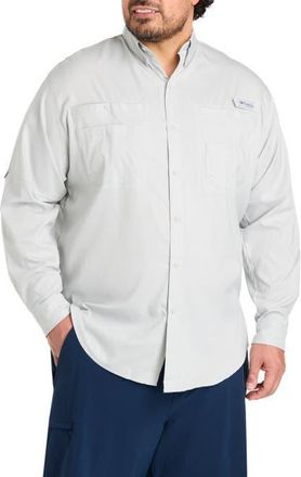 Columbia Big & Tall PFG Tamiami Sport Shirt in Cool Grey at Nordstrom, Size Xx-Large