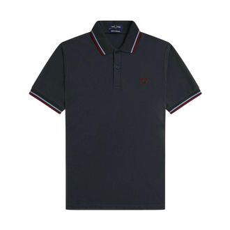 Fred Perry Polo Shirts, male, Green, 4XS, Twin Tipped Polo Shirt