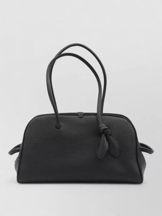 Jacquemus turismo medium leather shoulder bowling bag