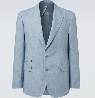Ralph Lauren Purple Label Blazer Glen in misto lino