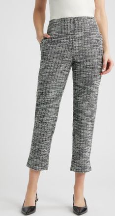 Hue Stretch Boucl&eacute; Skimmer Pants in Black at Nordstrom, Size X-Large