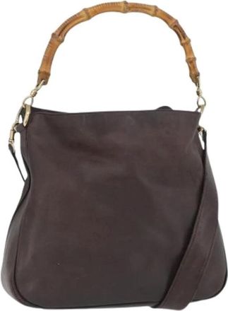 Gucci Pre-owned Handbags, female, Brown, Size: ONE SIZE Pre-owned Vintage Hand Bag