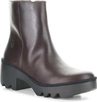 FLY London Toor Platform Bootie in Wine at Nordstrom, Size 10-10.5Us